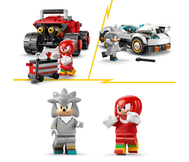 LEGO SONIC 77118 Silver w samochodzie kontra Knuckles w monster t - 1473587 - zdjęcie 11